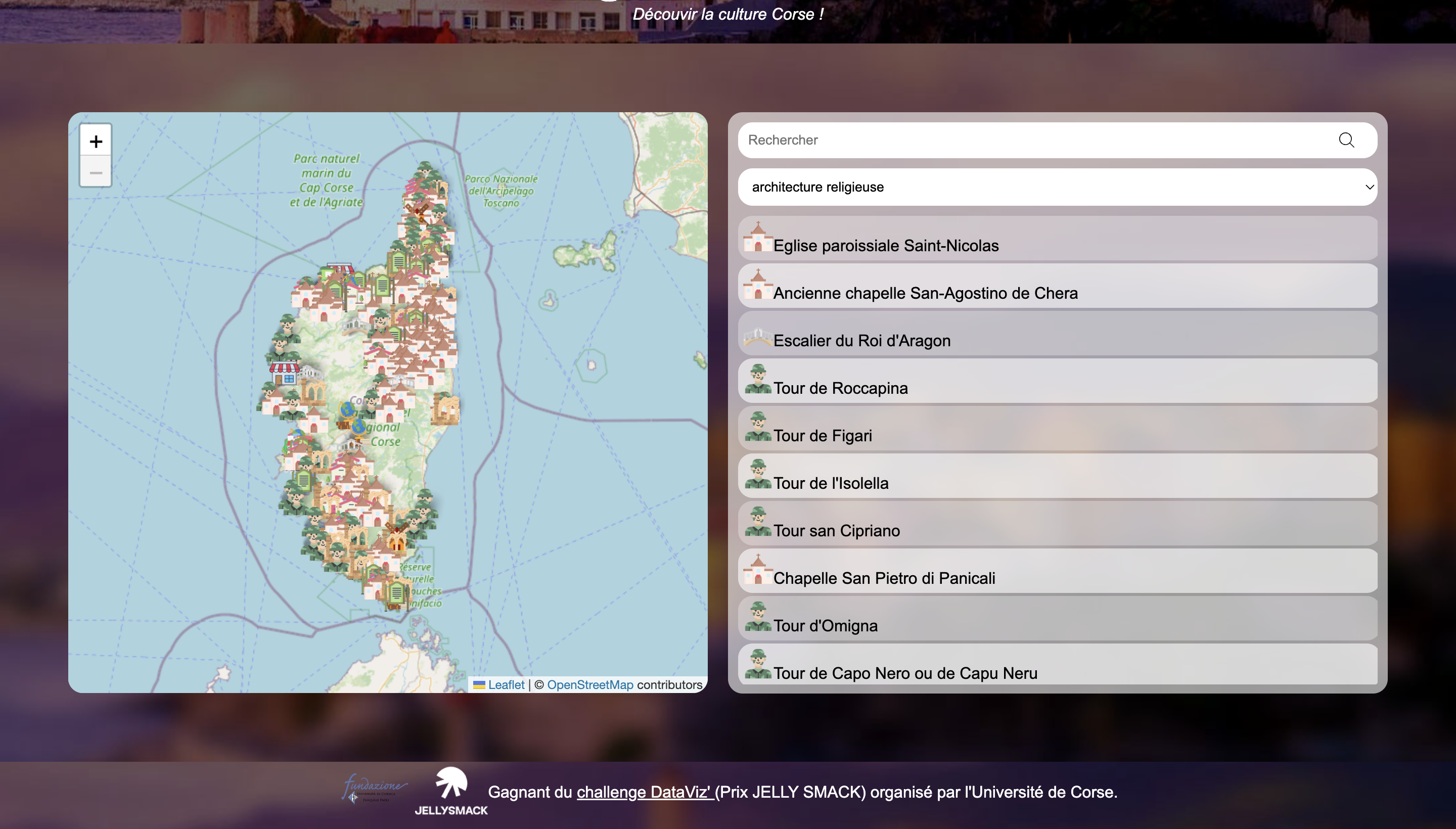 screenshot of the site